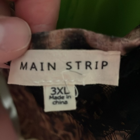 Main Strip size 3X Cheetah Print Black Lace Trim Lightweight Soft Cami Top - Picture 2 of 7